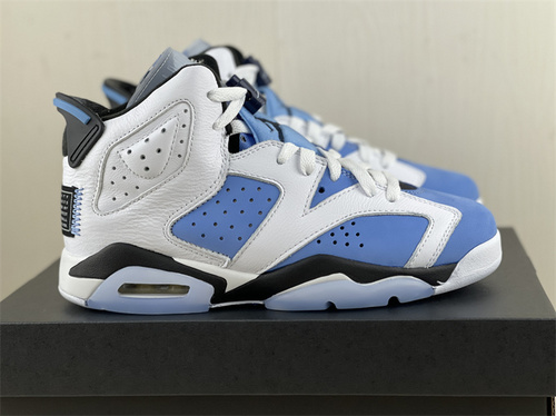 Pure original G S_ Air Jordan 6 UNC North Card Blue Women_s Shoes_ full code shipment 36--39-ce47212e